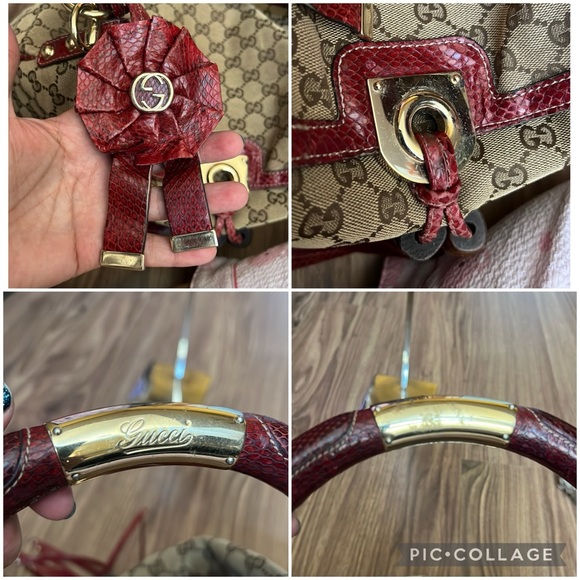 A302- ๐ฏ% authentic Gucci UNICEF INDY shoulder bag - Picture 14 of 16